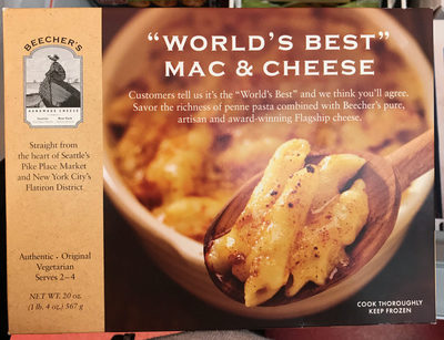 Beechers mac & cheese world's best