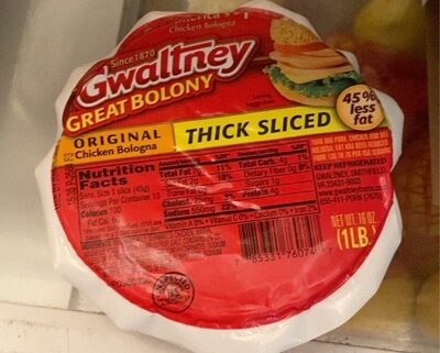 Thick sliced bolony
