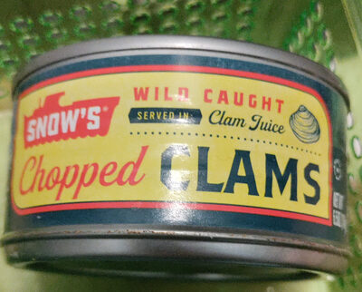 Chopped clams in clam juice