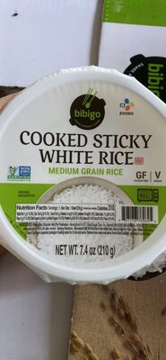 Cooked Sticky White Rice Medium Grain Rice