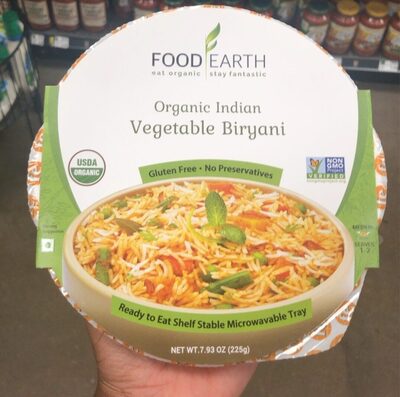 Organic Indian Vegetable Biryani