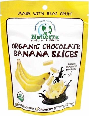 Organic Dark Chocolate Covered Freeze-Dried Bananas
