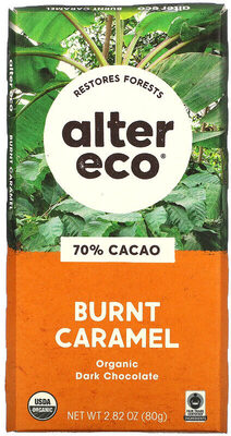 Burnt caramel organic chocolate