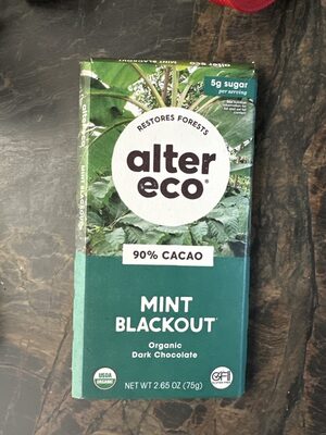 Crisp mint organic chocolate