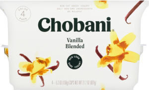 Greek yogurt vanilla blended