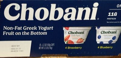 Non-Fat Greek Yogurt Fruit on the Bottom