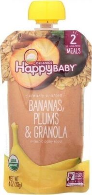 Happy Baby- Clearly Crafted- Bananas, Plums & Granola