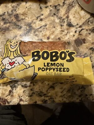 Lemon Poppy Seed Oat Bar