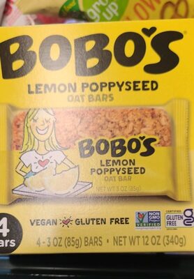 Lemon Poppy Seed Oat Bar