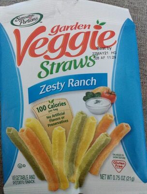 Garden Veggie Straws-Zesty Ranch