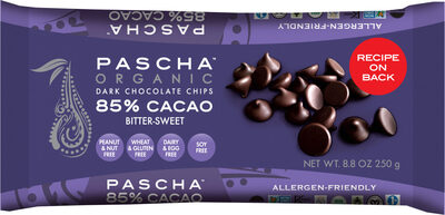 Organic Pascha 85% Bitter-Sweet Dark Chocolate Chips