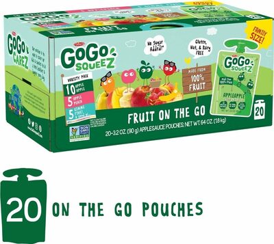 Variety Pack (Apple Apple/Apple Peach/Gimme Five!) Fruit On The Go