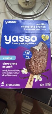 vanilla chocolate crunch frozen greek yogurt bars