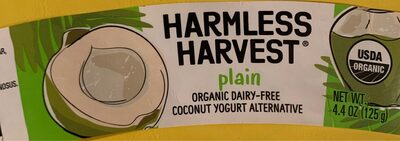 Plain organic dairy-free coconut yogurt alternative