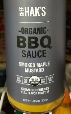 ORGANIC BBQ SAUCE SMOKED MAPLE MUSTARD