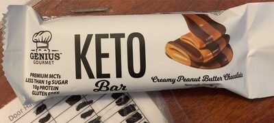 Genius Keto Bar- Creamy Peanut Butter Chocolate