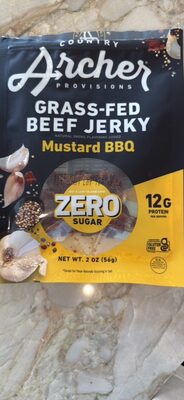 GRASS-FED BEEF JERKY Mustard BBQ