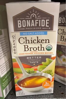 No salt added chicken broth
