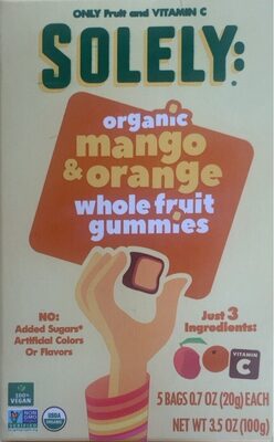 Organic Mango & Orange Whole Fruit Gummies