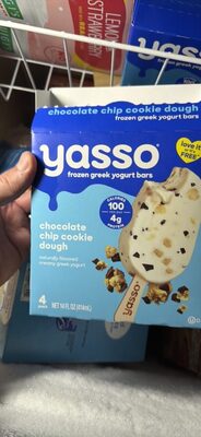 chocolate chip cookie dough frozen greek yogurt bars