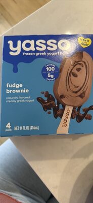 fudge brownie frozen greek yogurt bar
