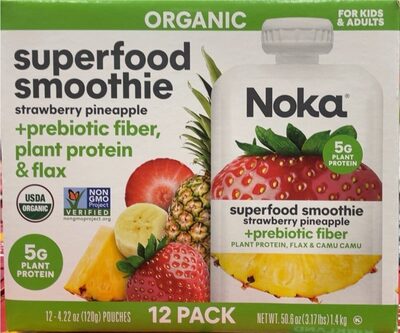 Noka Superfood Smoothie Strawberry Pineapple