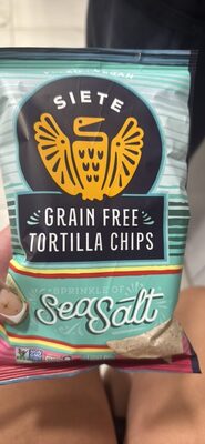 Grain Free Tortilla Chips Sprinkle of Sea Salt