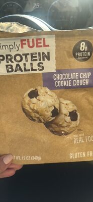 Chocolate Chip Cookie Dough Protein Balls