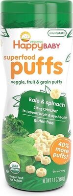 Organic superfood puffs kale spinach