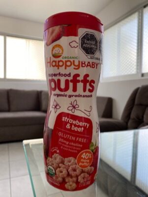 Organic Superfood Puffs, Strawberry & Beet