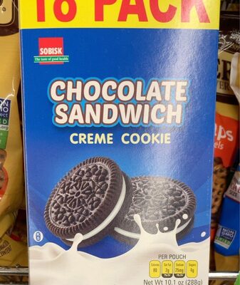 Chocolate sandwich creme cookie