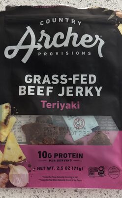 Grass fed beef jerky teriyak