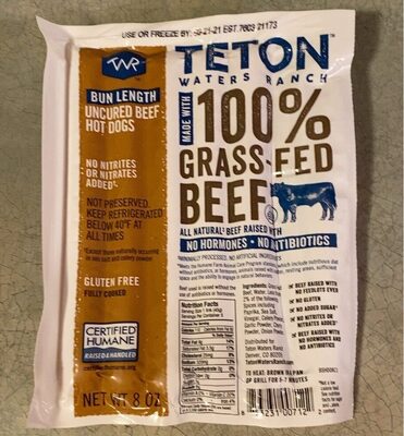 Teton waters ranch 100% grass fed beef