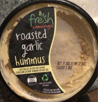 Roasted garlic hummus