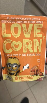 LOVE CORN cheddar vegan flavored