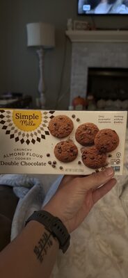 Crunchy Almond Flour Cookies Double Chocolate