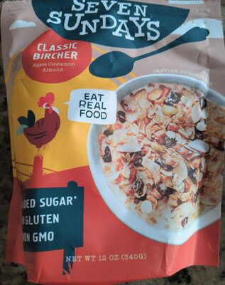 Classic Bircher Apple Cinnamon Almond Muesli Cereal