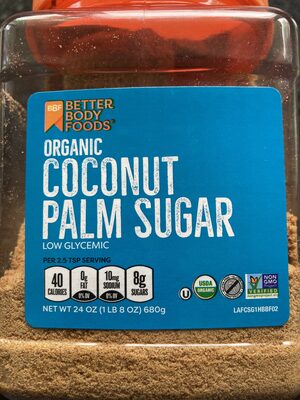 Organic coconut palm sugar