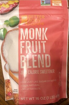 Monk Fruit Blend Zero Calorie Sweetener