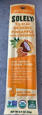 Organic Fruit Jerky Pineapple & Coconut