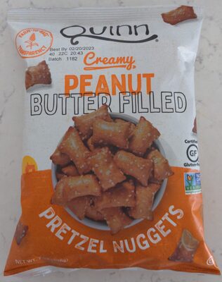Creamy peanut butter filled pretzel nuggets