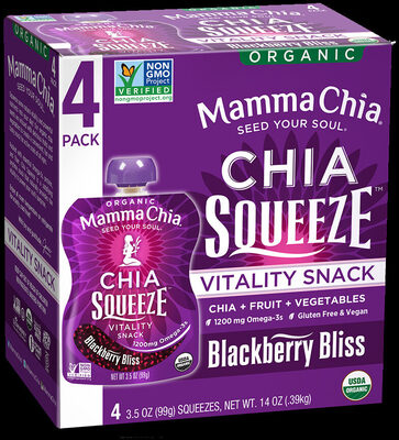 Organic Vitality Squeeze Snack Blackberry Bliss