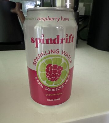 Raspberry Lime Sparkling Water & Real Squeezed Fruit