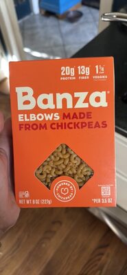 BANZA ELBOWS MADE FROM CHICKPEAS
