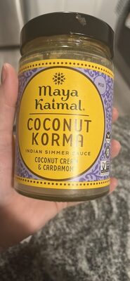 Coconut Korma Indian Simmer Sauce Coconut Cream & Cardamom