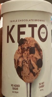 Triple chocolate brownie