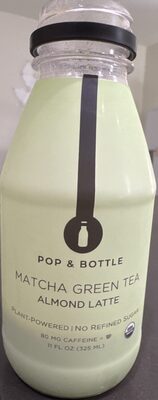 Bottle matcha green tea almond latte