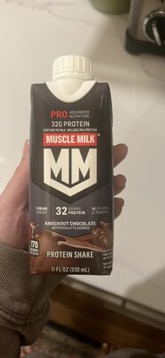 PRO ADVANCED NUTRITION MUSCLE MILK KNOCKOUT CHOCOLATE PROTEIN SHAKE