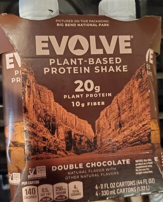 Double chocolate plant based protein shake