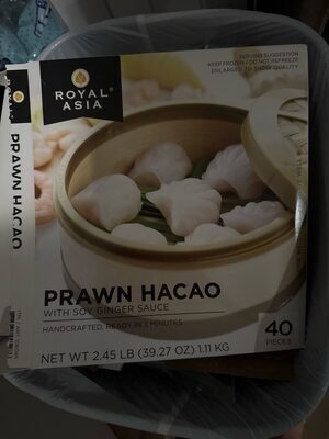 PRAWN HACAO WITH SOY GINGER SAUCE